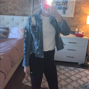 Cello destroyed jean jacket